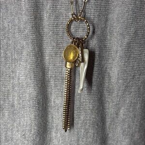 Axcess by Liz claiborne Long Elegant Silver and Gold Pendant Necklace